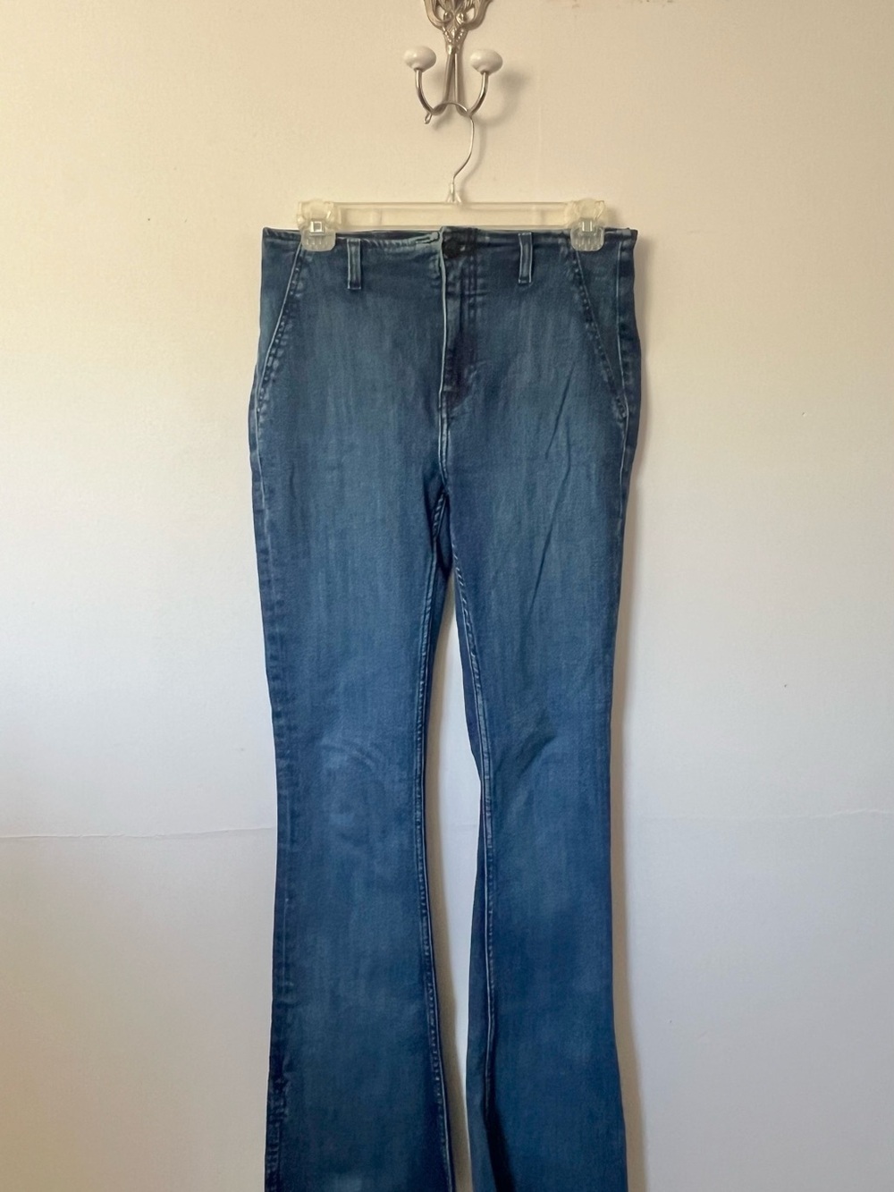 We The Free Medium Blue Split Flare Jeans
